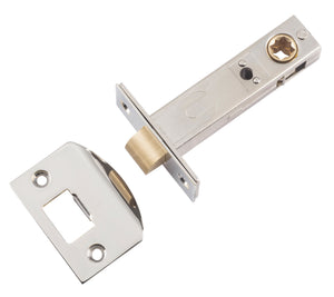 Tube Latch Split Cam Hard Sprung 'D' Striker Polished Nickel Backset 70mm