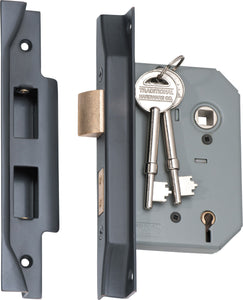 Mortice Lock 5 Lever Rebated Antique Copper CTC57mm Backset 57mm