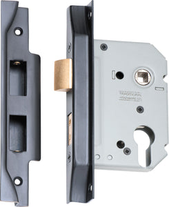 Mortice Lock Euro Rebated Antique Copper CTC47.5mm Backset 57mm
