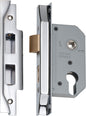 Mortice Lock Euro Rebated Chrome Plated CTC47.5mm Backset 46mm