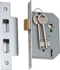 Mortice Lock 5 Lever Satin Chrome CTC57mm Backset 46mm