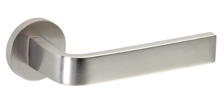 Groel Slim 204 Round Door Handle Dummy Left & Right Handle Finish Available In 2 Colours :  Brushed Satin Chrome & Inox Tech