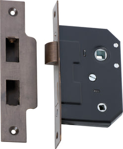 Mortice Lock Privacy Antique Brass CTC57mm Backset 44mm