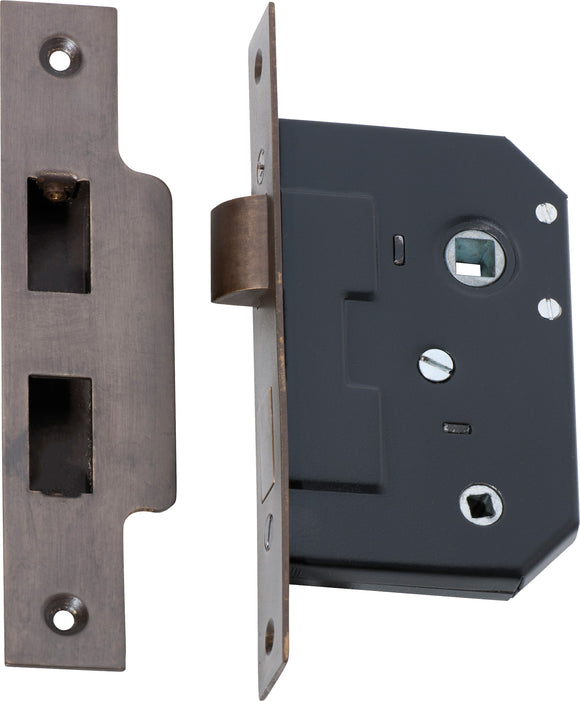 Mortice Lock Privacy Antique Brass CTC57mm Backset 44mm