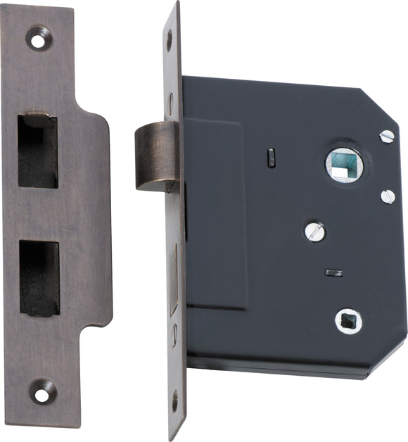 Mortice Lock Privacy Antique Brass CTC57mm Backset 57mm