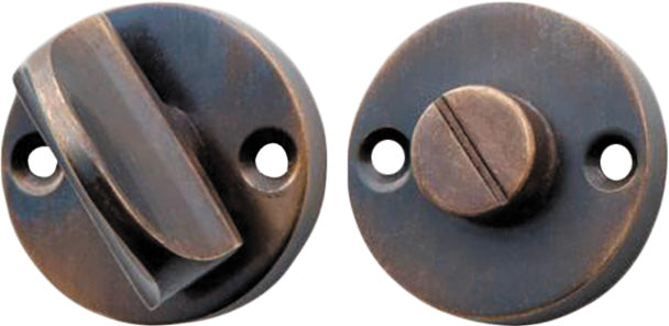 Privacy Turn Round Antique Brass D35mm