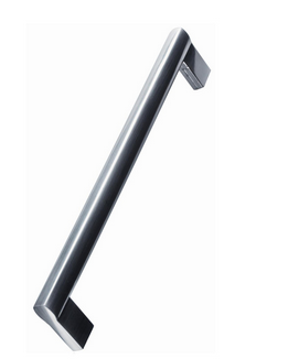 MILES NELSON CABINET HANDLE SQUARE BAR STYLE C/C SATIN CHROME FINISH AVAILABLE IN 4 SIZES : 96MM ,128MM ,160MM ,192MM