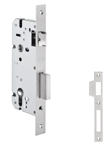 JNF Mortise Lock for European Cylinder ( 60mm - 85mm ) & ( 60mm - 72mm ) Stainless Steel