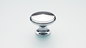 Kethy Brass Dimple Knob 30mm Inc fittings Back-to-back pair Polished Chrome
