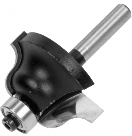 T-CUT ROMAN OGEE ROUTER BIT AVAILABLE IN 4 SIZES  : 4.00mm, 4.00mm, 6.4mm, 6.4mm (1/4