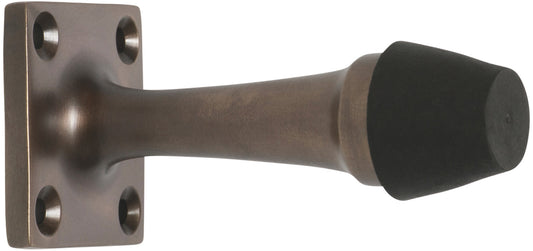 Door Stop Traditional Antique Brass H35xW35xP75mm