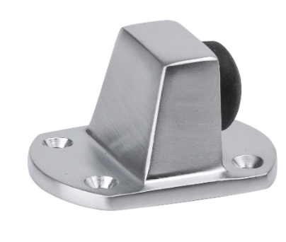 Drake & Wrigley 1408 Heavy Duty Door Stop In 5 Colours : Black ,Chrome Plate ,Florentine Bronze ,Brass Plate ,Satin Chrome Plate