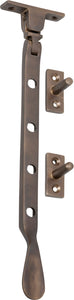 Casement Stay Base Fix Small Antique Brass L200mm