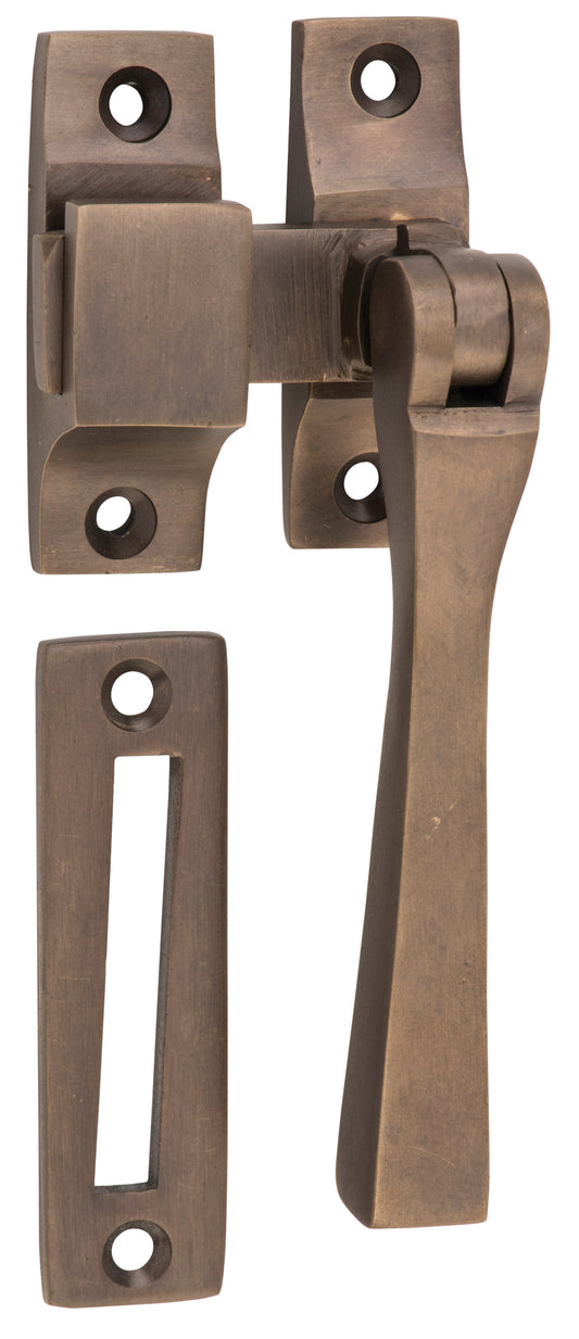 Casement Fastener Square Antique Brass W35xP30