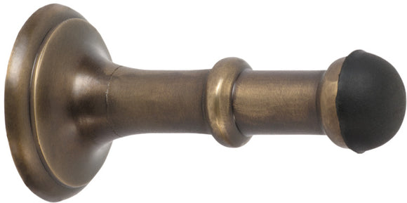 Door Stop Concealed Fix Small Antique Brass D43xP80mm