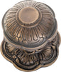 Centre Door Knob Ornate Antique Brass P73mm Backplate 80mm