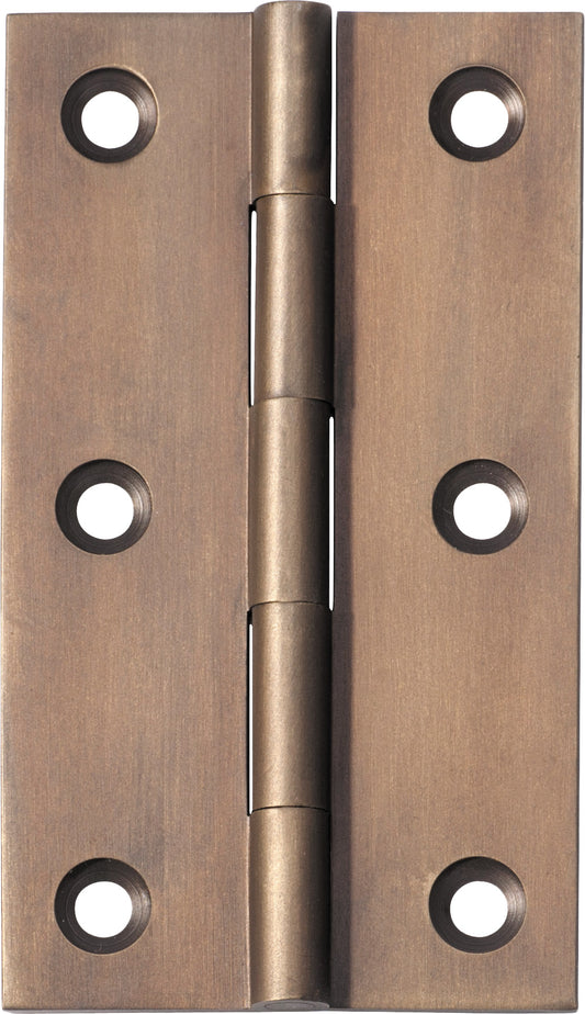 Hinge Fixed Pin Antique Brass H89xW50xT2.5mm
