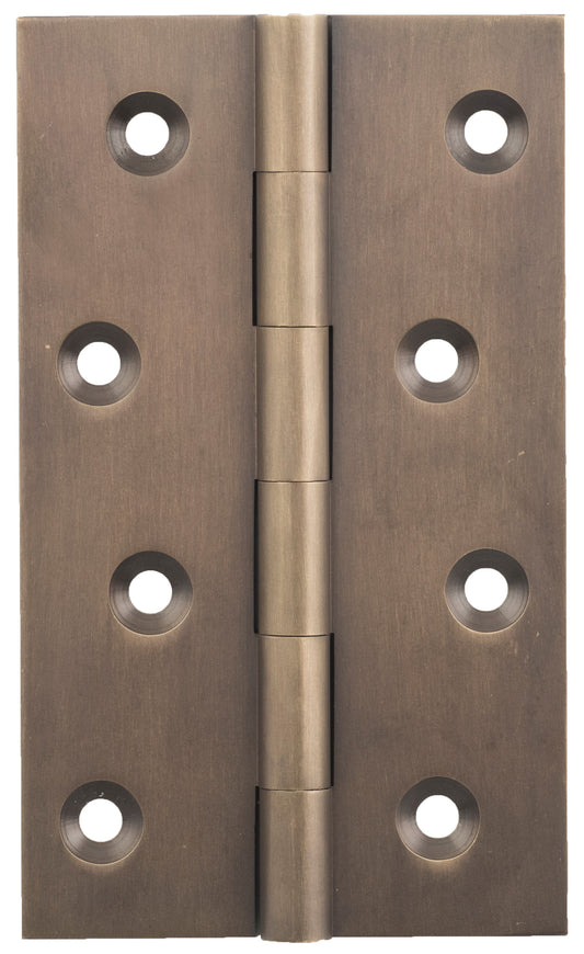 Hinge Fixed Pin Antique Brass H100xW60xT2.5mm