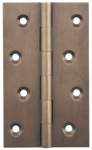 Hinge Fixed Pin Antique Brass H100xW60xT2.5mm