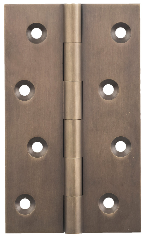 Hinge Fixed Pin Antique Brass H100xW60xT2.5mm