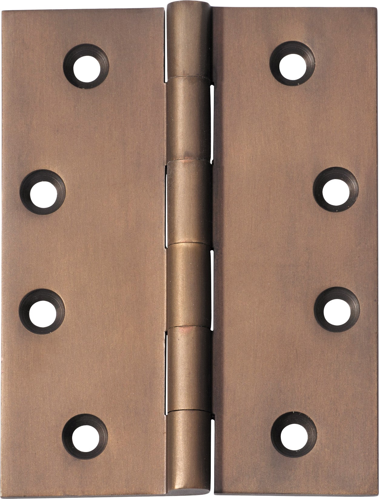 Hinge Fixed Pin Antique Brass H100xW75xT3mm