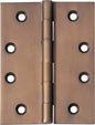 Hinge Fixed Pin Antique Brass H100xW75xT3mm