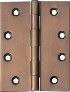 Hinge Fixed Pin Antique Brass H100xW75xT3mm