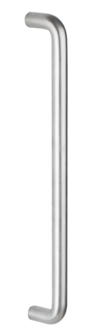 Drake & Wrigley 1425 Solid 'D' Style Pull Handle Length 150mm In 6 Colours : Black ,Chrome ,Florentine Bronze ,Brass Plate ,Satin Chrome Plate,Stainless Steel