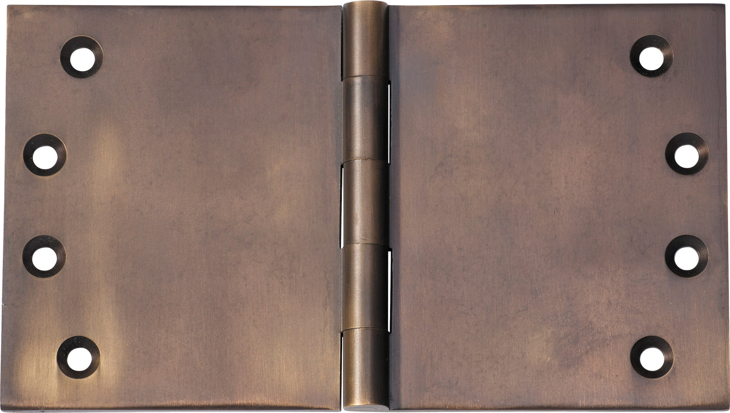 Hinge Broad Butt Antique Brass H100xW175xT4mm