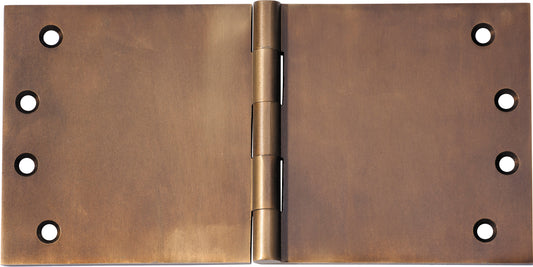 Hinge Broad Butt Antique Brass H100xW200xT4mm