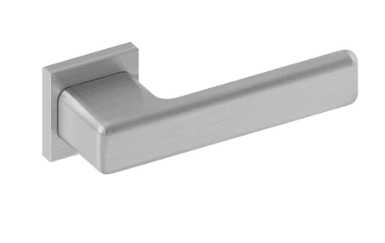 JNF IN.00.345 Osaka Lever Handle on Square Rose QC08M Finish Stainless Steel