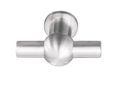 JNF Furniture knob 18mm Diameter Train Stainless Steel