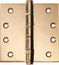 Hinge Ball Bearing Polished Brass H100xW100xT3mm
