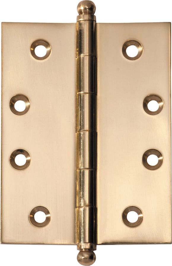 Hinge Loose Pin Polished Brass H100xW75xT3mm