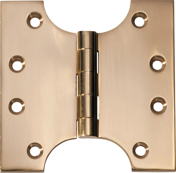 Hinge Parliament Polished Brass H100xW100xT4mm