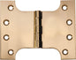 Hinge Parliament Polished Brass H100xW125xT4mm