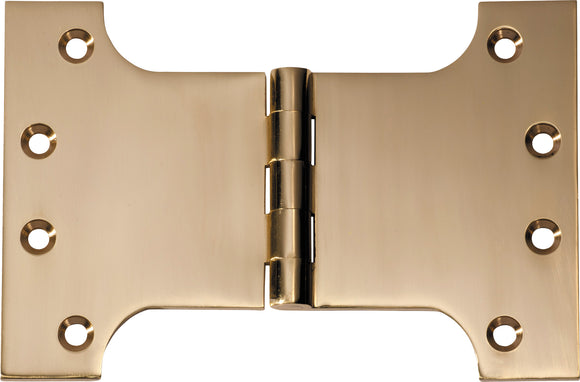 Hinge Parliament Polished Brass H100xW150xT4mm