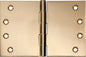 Hinge Broad Butt Polished Brass H100xW150xT4mm