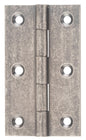 Hinge Fixed Pin Rumbled Nickel H89xW50xT2.5mm