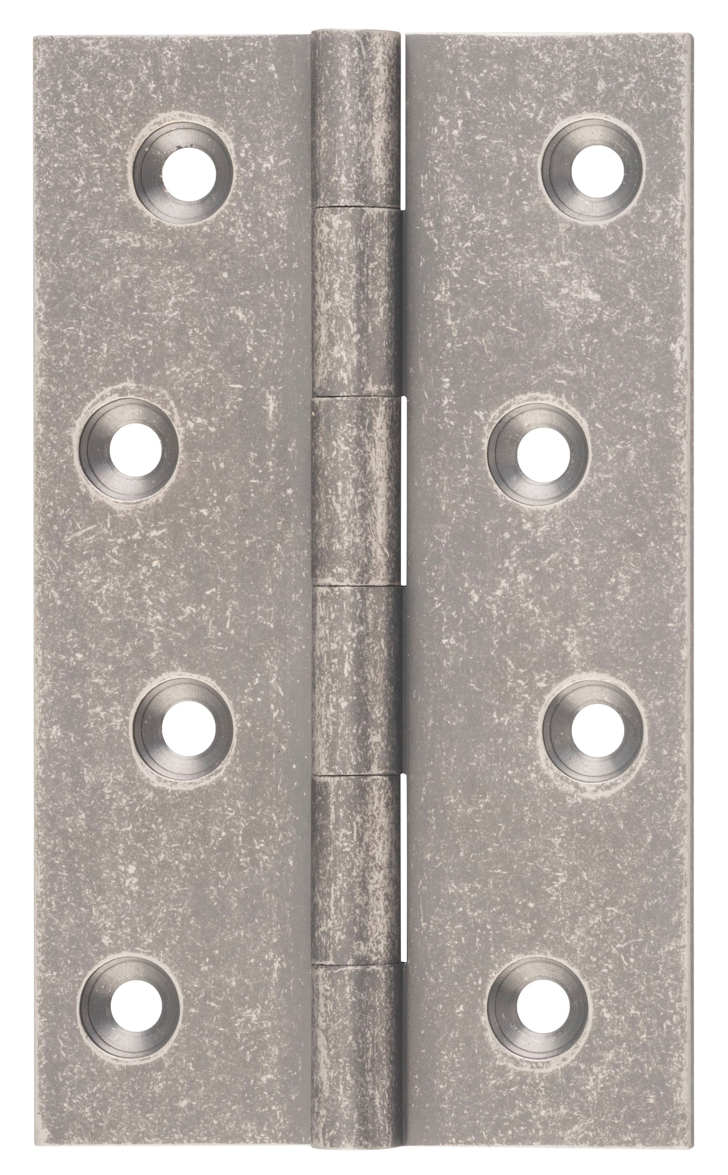Hinge Fixed Pin Rumbled Nickel H100xW60xT2.5mm