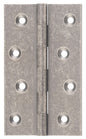 Hinge Fixed Pin Rumbled Nickel H100xW60xT2.5mm