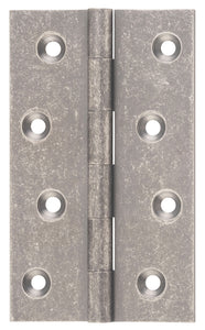 Hinge Fixed Pin Rumbled Nickel H100xW60xT2.5mm