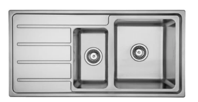 MERCER EVERGLADE BOWL 1 & 1/4  WITH DRAINER ON THE RIGHT/LEFT