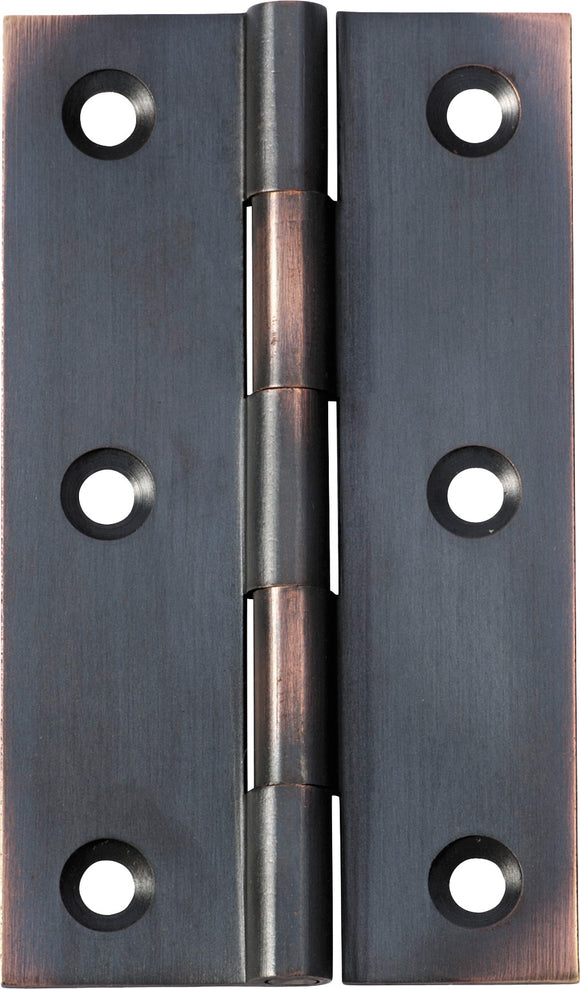 Hinge Fixed Pin Antique Copper H89xW50xT2.5mm