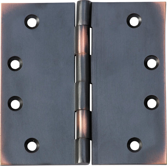 Hinge Fixed Pin Antique Copper H100xW100xT3mm