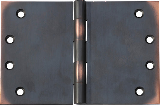 Hinge Broad Butt Antique Copper H100xW150xT4mm