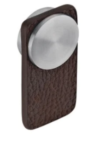 JNF Furniture knob Skin Leather - Brown & Black