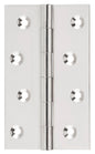 Hinge Fixed Pin Polished Nickel H100xW60xT2.5mm