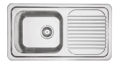 MERCER HORIZON EH101 SINGLE BOWL WITH DRAINER REVERSIBLE