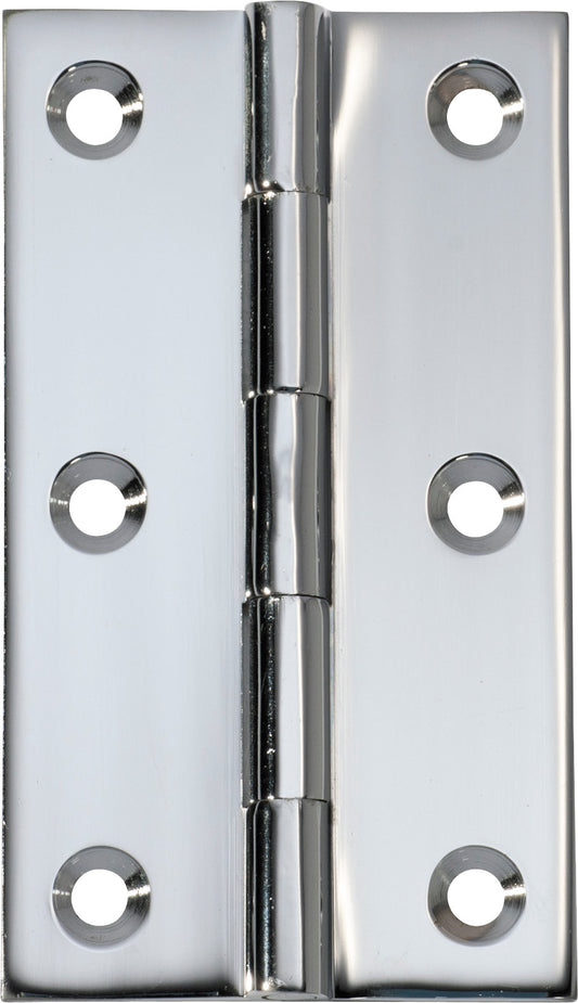 Hinge Fixed Pin Chrome Plated H89xW50xT2.5mm